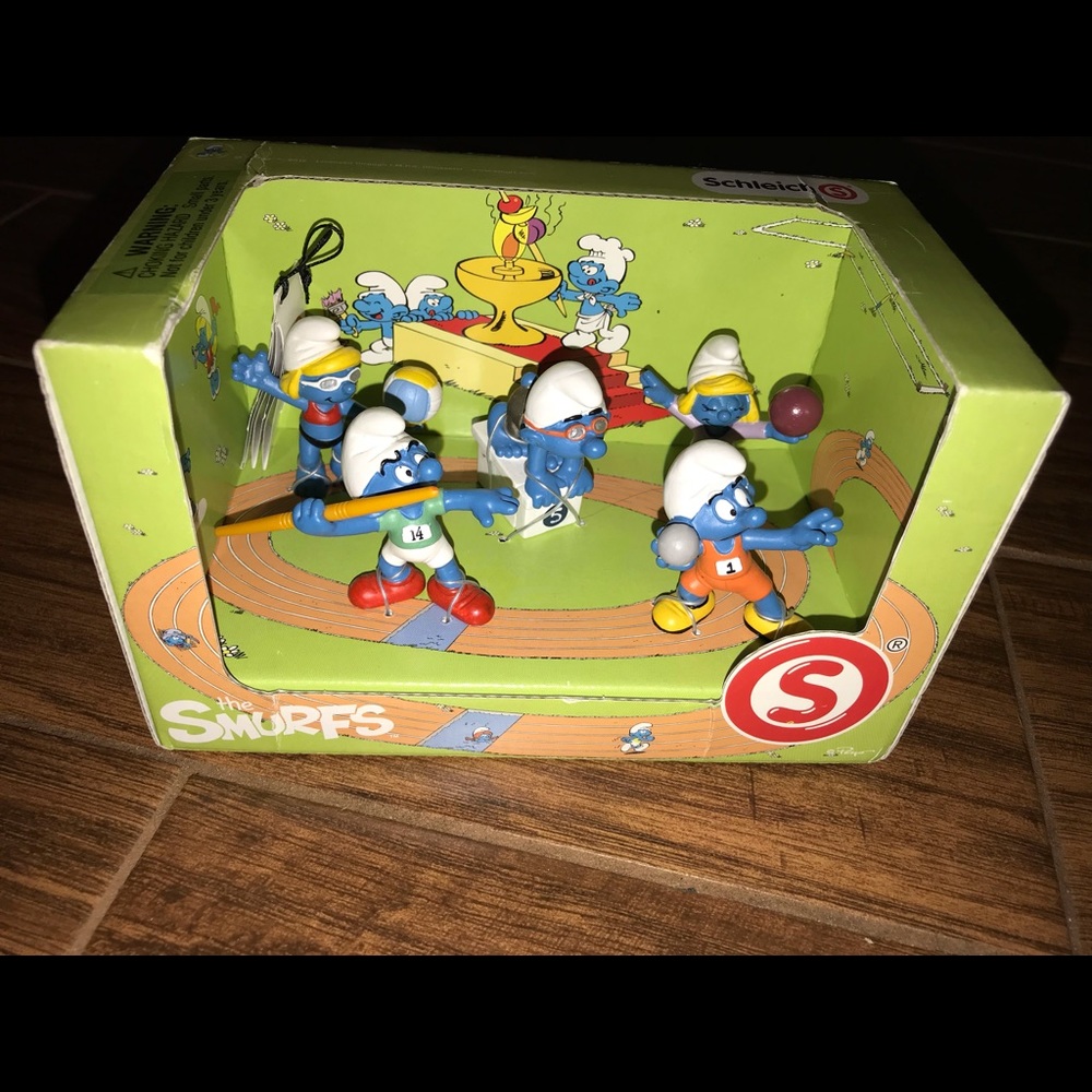 Schleich the Olympic Smufs set